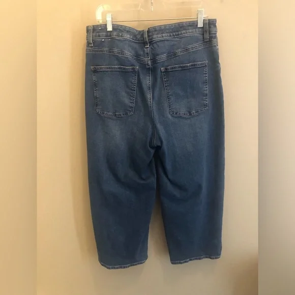 Talbots wide leg cropped jeans - Picture 5 of 6